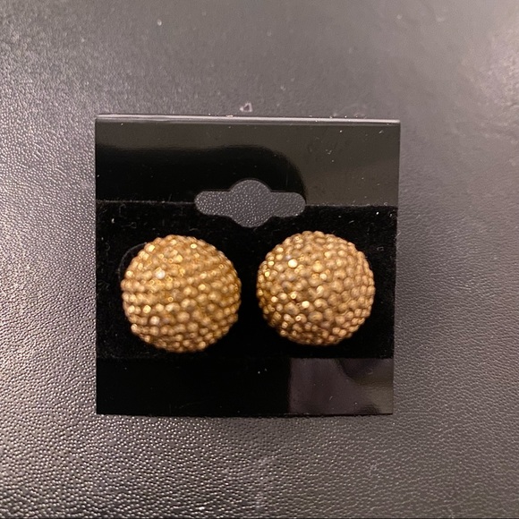 Jewelry - 💗 Gold Disco Ball Earrings NEW